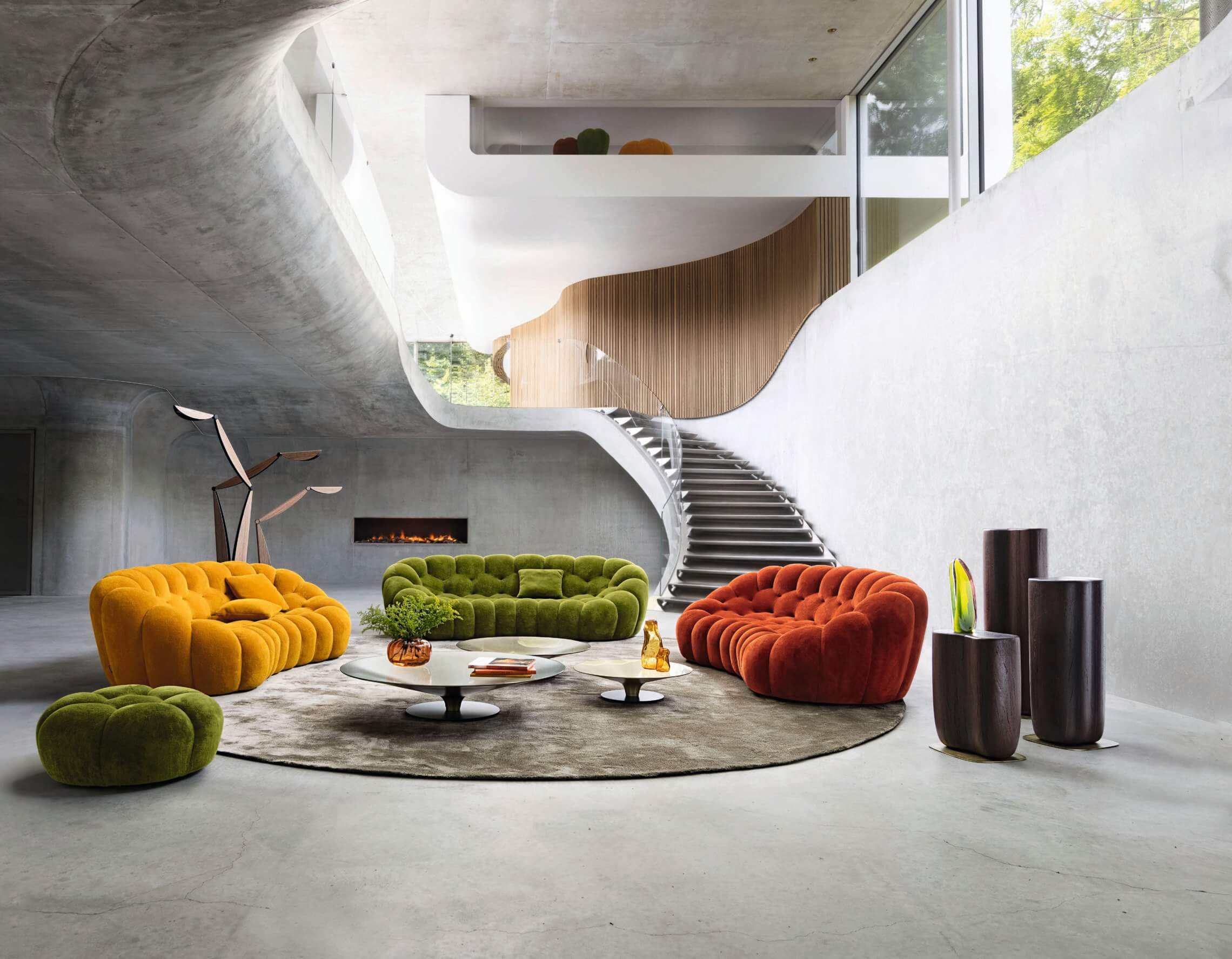 Bubble sofas designed by Sacha Lakic